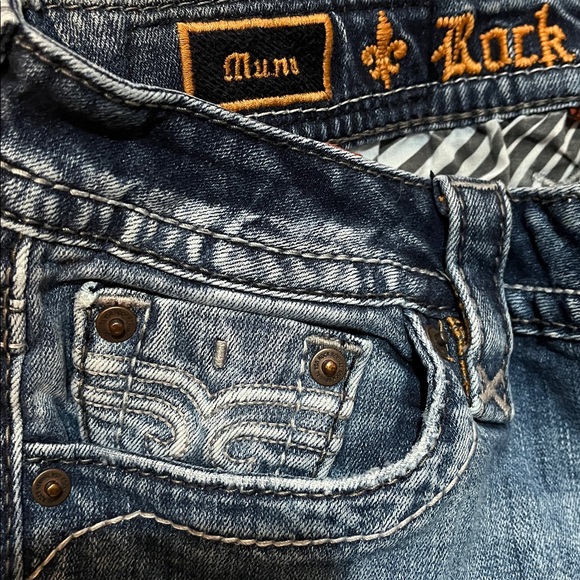 Rock Revival Muna Mid Rise Light Blue Skinny Jeans - Picture 5 of 12